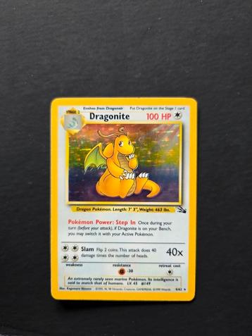 Dragonite 4/62 Pokemon Fossil holo Engels beschikbaar voor biedingen