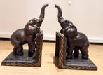 Boekensteunen met olifanten – zwaar & decoratief (set), Ophalen, Minder dan 25 discs, Zo goed als nieuw, Metaal