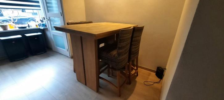 Bartafel met stoelen, Huis en Inrichting, Tafels | Statafels, Gebruikt, Ophalen
