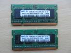 2x Samsung 512MB PC2-5300 DDR2-667MHz non-ECC Unbuffered CL5, Computers en Software, RAM geheugen, 1 GB of minder, Ophalen of Verzenden