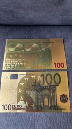 Eurobankbiljet, souvenir, verguld 9999, Postzegels en Munten, Bankbiljetten | Europa | Eurobiljetten, Ophalen of Verzenden