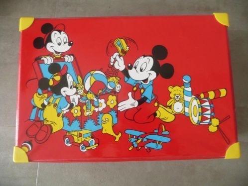 mickey mouse opbergdoos rood, Verzamelen, Disney, Zo goed als nieuw, Overige typen, Mickey Mouse, Ophalen of Verzenden