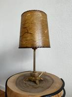 Vintage Lamp met messing en marmeren Voet, Ophalen of Verzenden