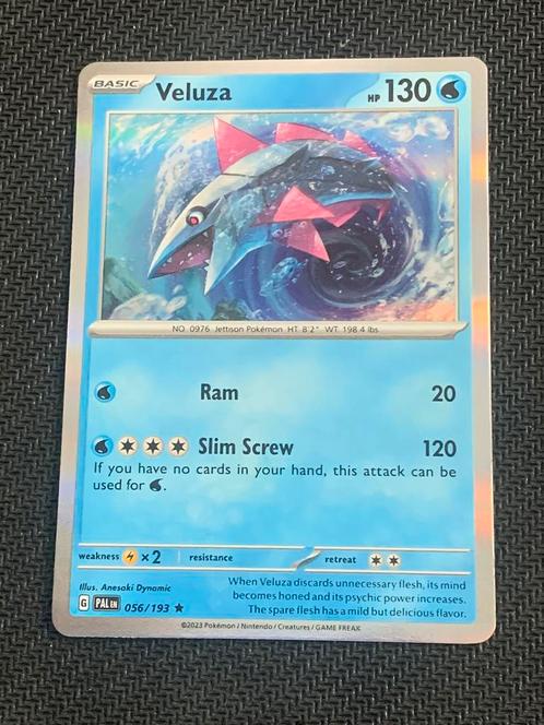 Veluza Holo 056/193 Paldea Evolved Boosterfresh!, Hobby en Vrije tijd, Verzamelkaartspellen | Pokémon, Nieuw, Losse kaart, Foil