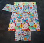 Leuk 1 persoons dekbedovertrek met uilen, Gebruikt, Overige kleuren, Jongetje of Meisje, Dekbedovertrek