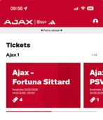 Ajax - Fortuna Sittard, Tickets en Kaartjes, Twee personen, September