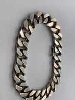 V2 Prachtige massief zilveren armband dubbele gourmet, Sieraden, Tassen en Uiterlijk, Armbanden, Ophalen of Verzenden, X, Zilver