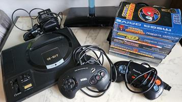 Sega Mega Drive 16-Bit met alle Sonic spellen beschikbaar voor biedingen
