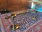Unieke exclusieve salontafel echt top design brons met glas, Ophalen, Gebruikt, 100 tot 150 cm, 50 tot 100 cm