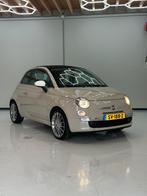 Fiat 500 1.2 C 2013 Bruin Cabrio Softtop, Auto's, Voorwielaandrijving, Euro 5, Bruin, Leder en Stof