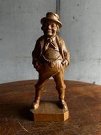Gesneden houten beeldje – Tiroler mannetje (folk art), Antiek en Kunst, Ophalen of Verzenden