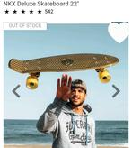 NKX 22" golden skateboard deluxe super mooie staat!, Ophalen of Verzenden, Zo goed als nieuw