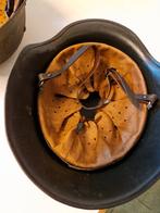 Duitse helm met binnenwerk en riem verouderde repro, Verzamelen, Ophalen of Verzenden, Duitsland, Helm of Baret