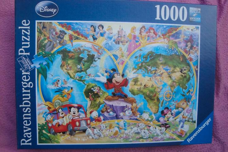 RAVENSBURGER PREMIUM SOFTCLICK PUZZLE 1.000st.  4.50euro, Hobby en Vrije tijd, Denksport en Puzzels, Zo goed als nieuw, Legpuzzel