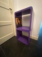 Set van 2 Vintage jaren 70 tafel/LP kast - 45x45x35cm, Ophalen, Gebruikt