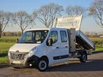 RENAULT MASTER 2.3 dub.cab kipper airco, Auto's, Bestelauto's, 145 pk, Gebruikt, Euro 6, Renault