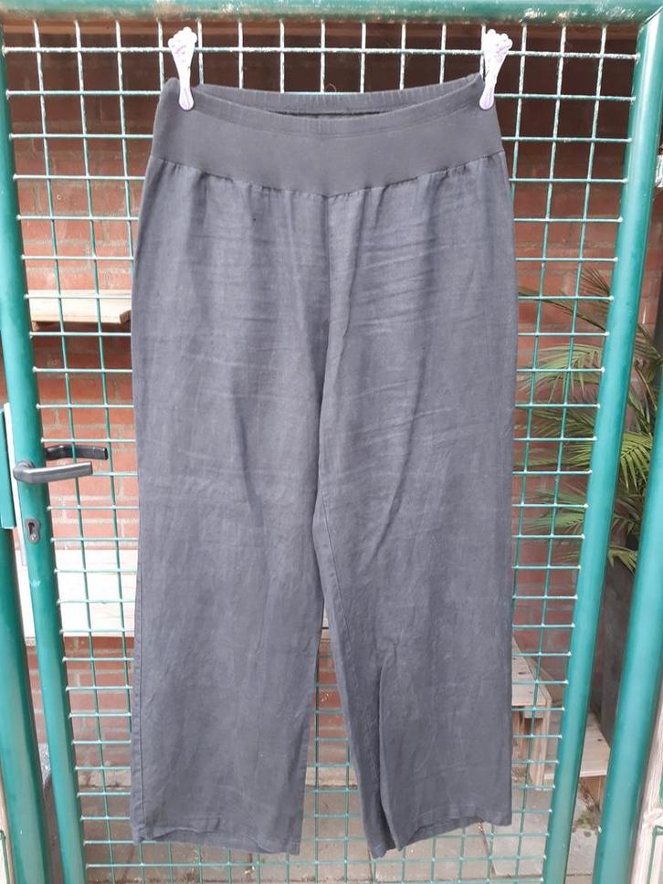 X-two linnen broek 46/48 nieuw zwart, Kleding | Dames, Grote Maten, Nieuw, Broek of Spijkerbroek, Zwart, Ophalen of Verzenden