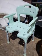 Kunststof douchestoel met armleuningen merk Etac, Ophalen, Gebruikt
