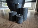 Set led kaarsen, Overige materialen, Grijs, Ophalen of Verzenden, Zo goed als nieuw