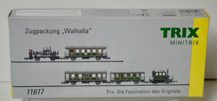Minitrix 11617 Zug-Set ´Walhalla´ ., Hobby en Vrije tijd, Modeltreinen | N-Spoor, Zo goed als nieuw, Wagon, Gelijkstroom, Trix