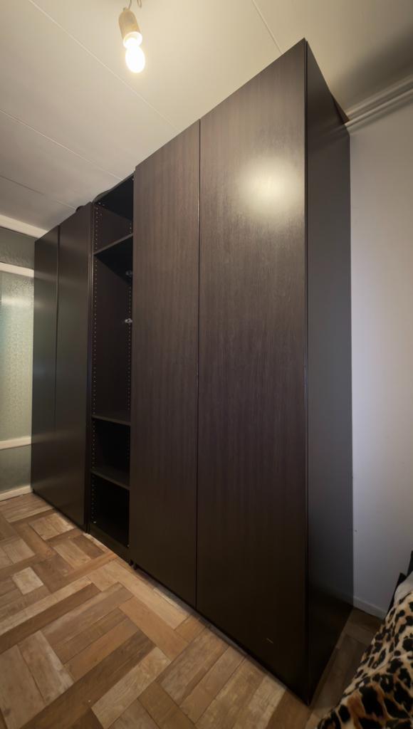 IKEA PAX kast + KOMPLEMENT interieur + deuren, gedemonteerd, Huis en Inrichting, Kasten | Kledingkasten, Gebruikt, 200 cm of meer