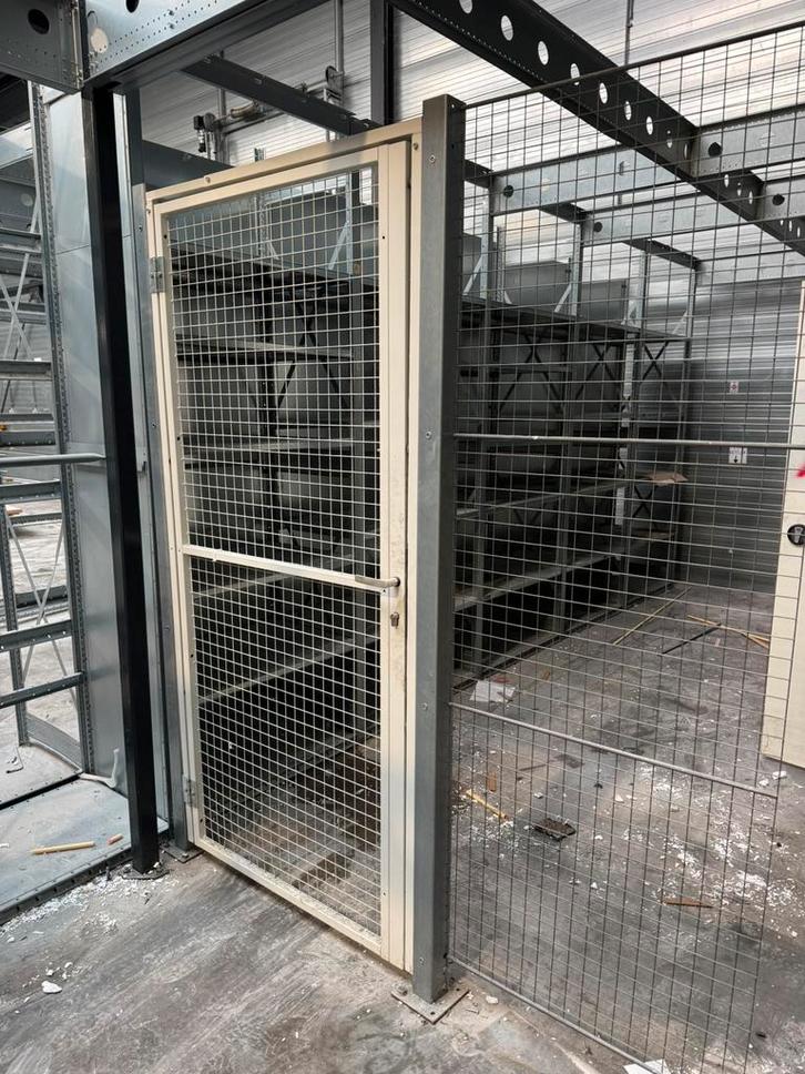 2x stalen gaasdeur, binnendeur, deur met slot, loopdeur, Doe-het-zelf en Verbouw, Deuren en Horren, Zo goed als nieuw, Binnendeur