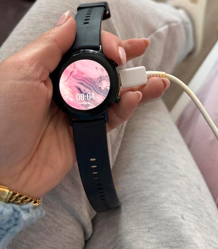 Huawei watch GT 2, Sieraden, Tassen en Uiterlijk, Smartwatches, Zo goed als nieuw, Android, Zwart, Calorieverbanding, Conditie