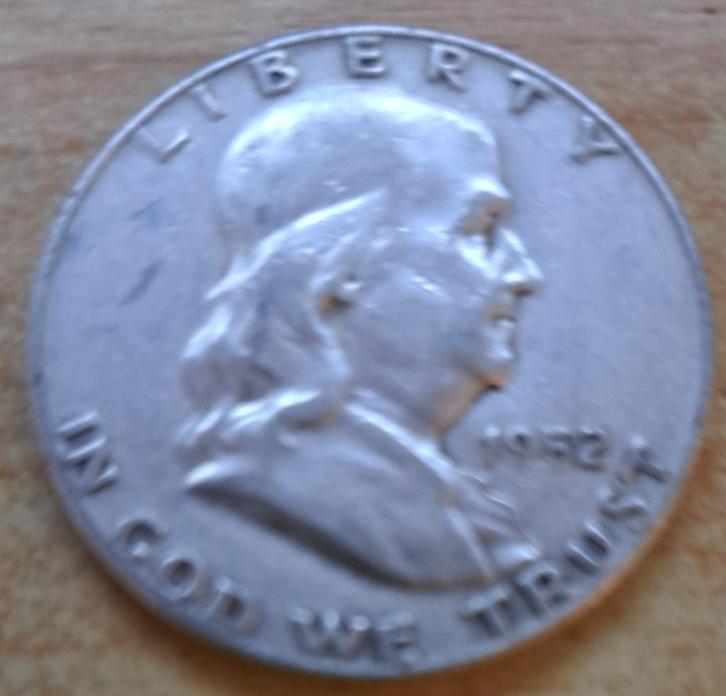 Verenigde Staten, Half Dollar 1952 - zilver, Postzegels en Munten, Munten | Amerika, Losse munt, Noord-Amerika, Zilver, Ophalen of Verzenden