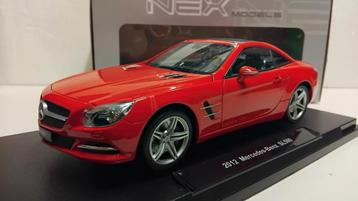 Mercedes Benz SL 500 rood 2012 Welly metal 1:18 KRD beschikbaar voor biedingen
