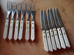 Bistro Bestekset - Messen en Vorken, Huis en Inrichting, Keuken | Bestek, Ophalen of Verzenden, Gebruikt, Hout, Bestekset