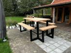 Bartafel Douglas blad aluminium onderstel tüv gekeurd, Ophalen of Verzenden, Nieuw, Rechthoekig, 50 tot 100 cm