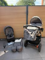 Stokke Trailz Black/ Grey Melange Kinderwagen met accessoire, Gebruikt, Luchtbanden, Combiwagen, Ophalen