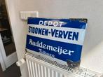 Buddemeijer emaille reclamebord, Verzamelen, Merken en Reclamevoorwerpen, Ophalen, Reclamebord, Gebruikt, .