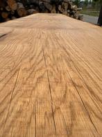 Zeer grote eiken boomstambladen 410x95x8cm, Eikenhout, 200 cm of meer, Natuurlijk, Zo goed als nieuw