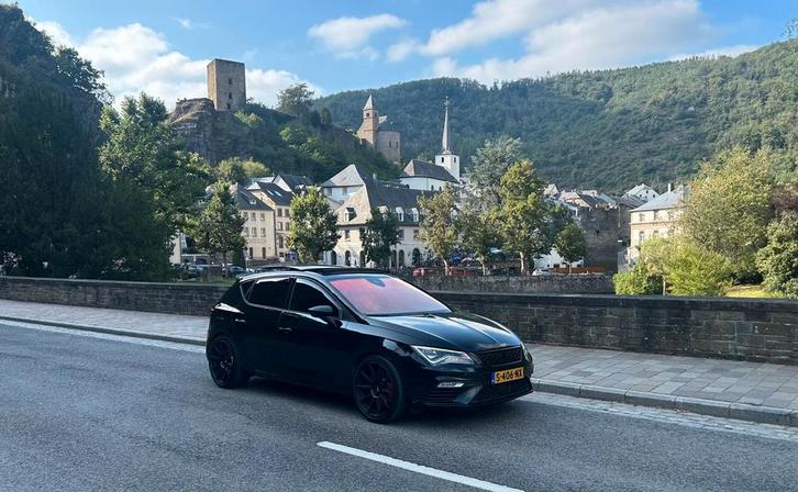 Seat Leon 2.0 TSI 300PK Dsg-6 2018 Zwart, Auto's, Seat, Particulier, Leon, ABS, Adaptive Cruise Control, Airbags, Airconditioning