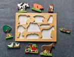 Houten insteekpuzzel, Ophalen, Gebruikt, Puzzelen