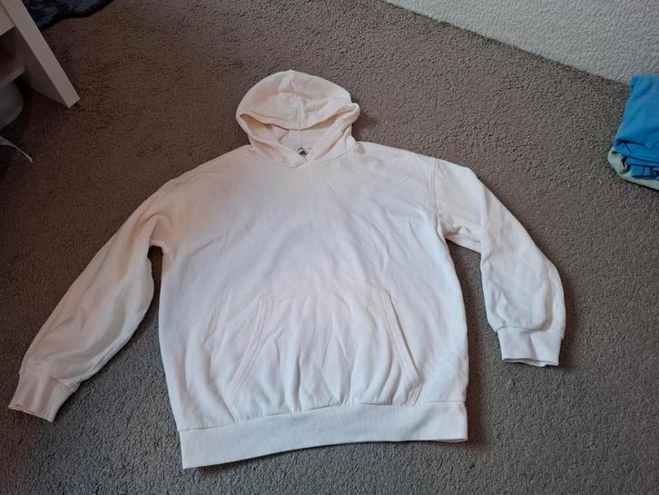 Crème witte hoodie maat 152, Kinderen en Baby's, Kinderkleding | Maat 152, Zo goed als nieuw, Meisje, Trui of Vest, Ophalen of Verzenden