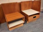 2x nachtkastje Pastoe Japanse serie Cees Braakman bed bedden, Ophalen, Gebruikt, 90 cm, Bruin
