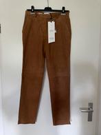 Mango selection suède leren broek NIEUW m S cognackleur, Verzenden, Nieuw, Maat 36 (S), Zwart