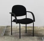 Dauphin Kantinestoel | Zwart - Armleggers, Huis en Inrichting, Stoelen, Ophalen, Stof, Gebruikt, Zwart