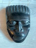 Ebbenhouten Afrikaans Masker - Handgesneden Kunstobject, Ophalen
