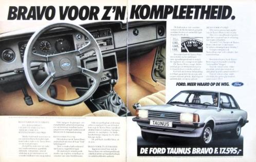 7 vintage advertenties reclames Ford Taunus autos 1981 auto, Verzamelen, Automerken, Motoren en Formule 1, Gebruikt, Auto's, Verzenden