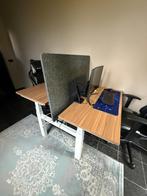 Duo zit sta bureau wit, Ophalen, Elektrisch, Zo goed als nieuw, Bureau