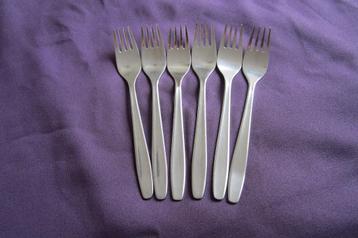 6 ontbijtvorken, 17 cm Gero Zilmeta quickstep 522 beschikbaar voor biedingen