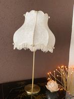 Mooie vintage bloemen tafel lamp, Huis en Inrichting, Lampen | Tafellampen, Minder dan 50 cm, Zo goed als nieuw, Ophalen