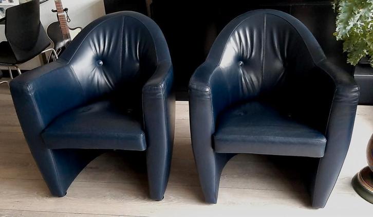 Leolux Carabas stoelen, Huis en Inrichting, Fauteuils, Zo goed als nieuw, Leer, 50 tot 75 cm, 75 tot 100 cm, Ophalen