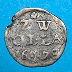 Zwolle dubbele stuiver 1678, Postzegels en Munten, Munten | Nederland, Vóór koninkrijk, Verzenden, Zilver, Overige waardes