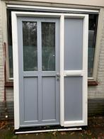 Kunststof voordeurkozijn met voordeur, Doe-het-zelf en Verbouw, Kozijnen en Schuifpuien, Kunststof, Deurkozijn, Nieuw, Inclusief glas