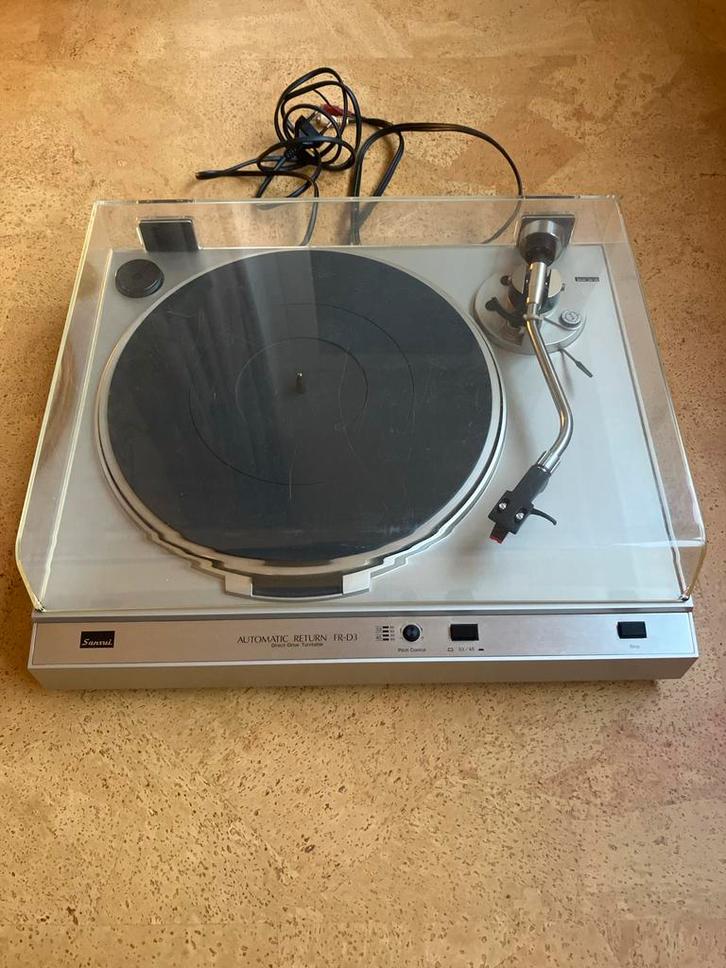 Sansui FR-D3 platenspeler, Audio, Tv en Foto, Platenspelers, Gebruikt, Platenspeler, Overige merken, Pitch-regelaar, Ophalen