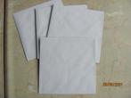NIEUW 12 x witte ENVELOPPEN envelop wit vierkant 15 x 15 cm, Ophalen of Verzenden, Nieuw